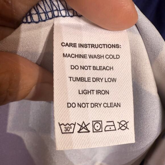 Made With Love Navy Floral Cold Shoulder Wide Leg Jumpsuit Sz M NWT - Picture 7 of 14